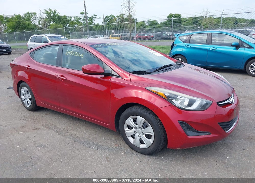 2016 HYUNDAI ELANTRA SE VIN: 5NPDH4AE0GH782065
