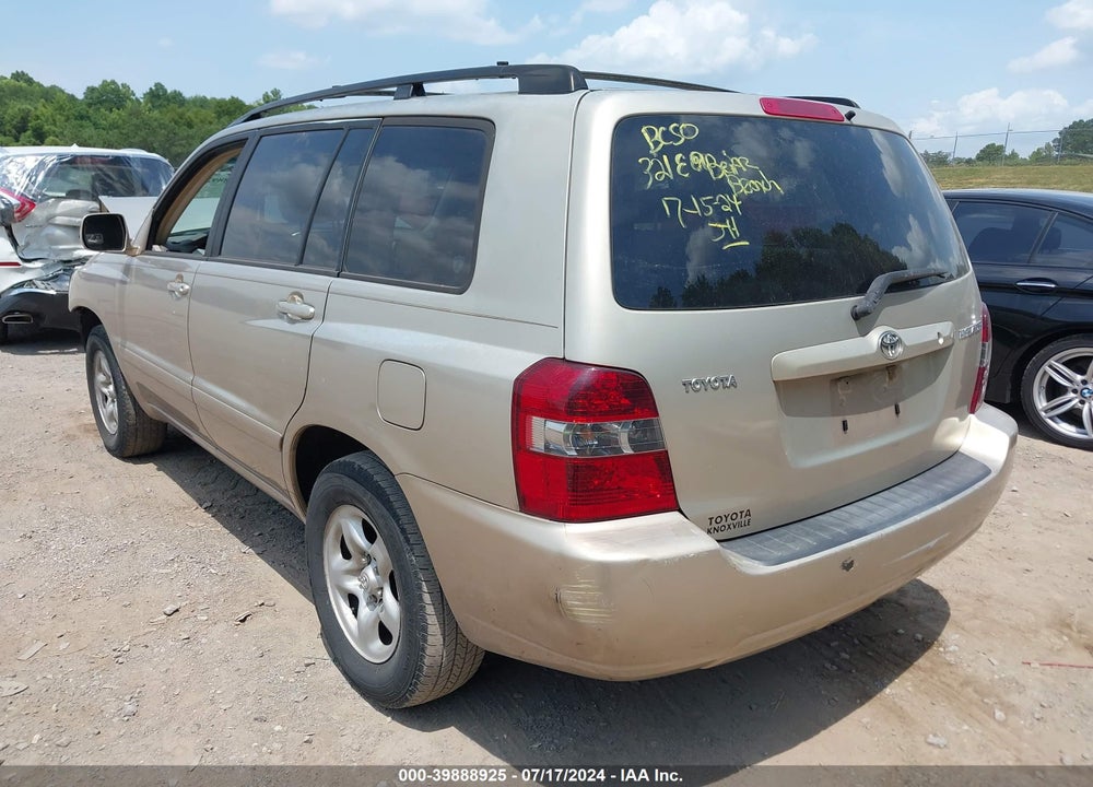 2006 TOYOTA HIGHLANDER VIN: JTEGD21A660141360