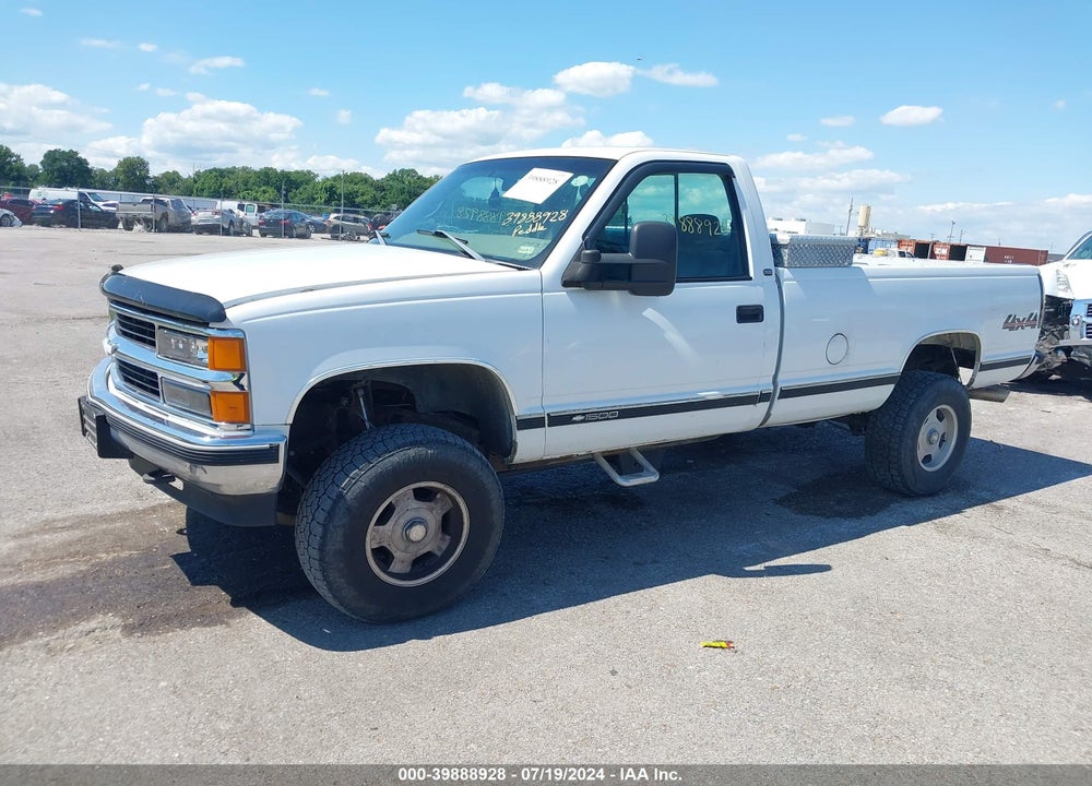 1998 CHEVROLET K1500 FLEETSIDE VIN: 1GCEK14RXWZ154329