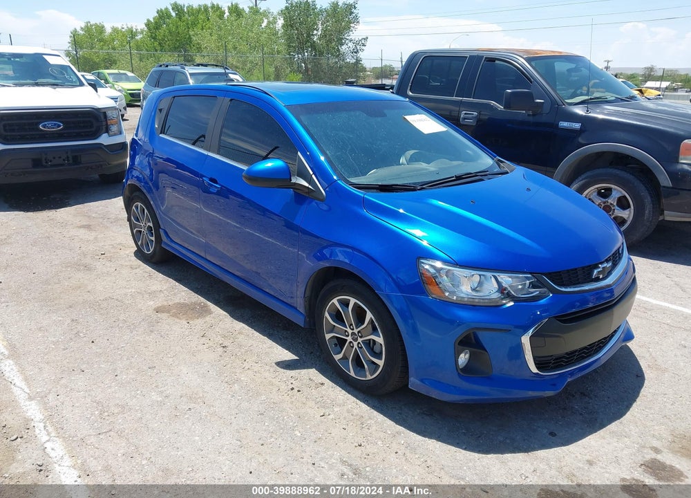 2019 CHEVROLET SONIC LT AUTO VIN: 1G1JD6SB5K4116017