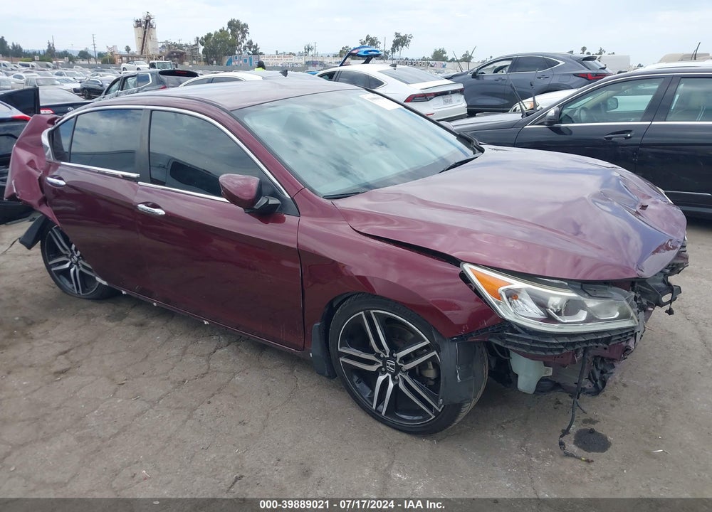 2016 HONDA ACCORD SPORT VIN: 1HGCR2F57GA215916