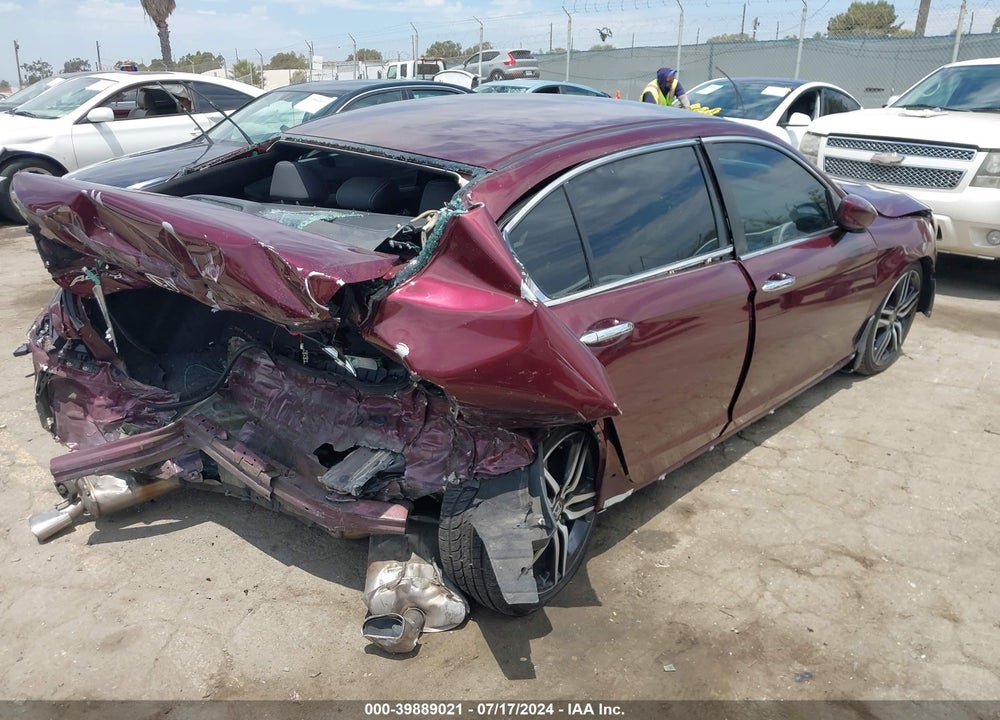 2016 HONDA ACCORD SPORT VIN: 1HGCR2F57GA215916