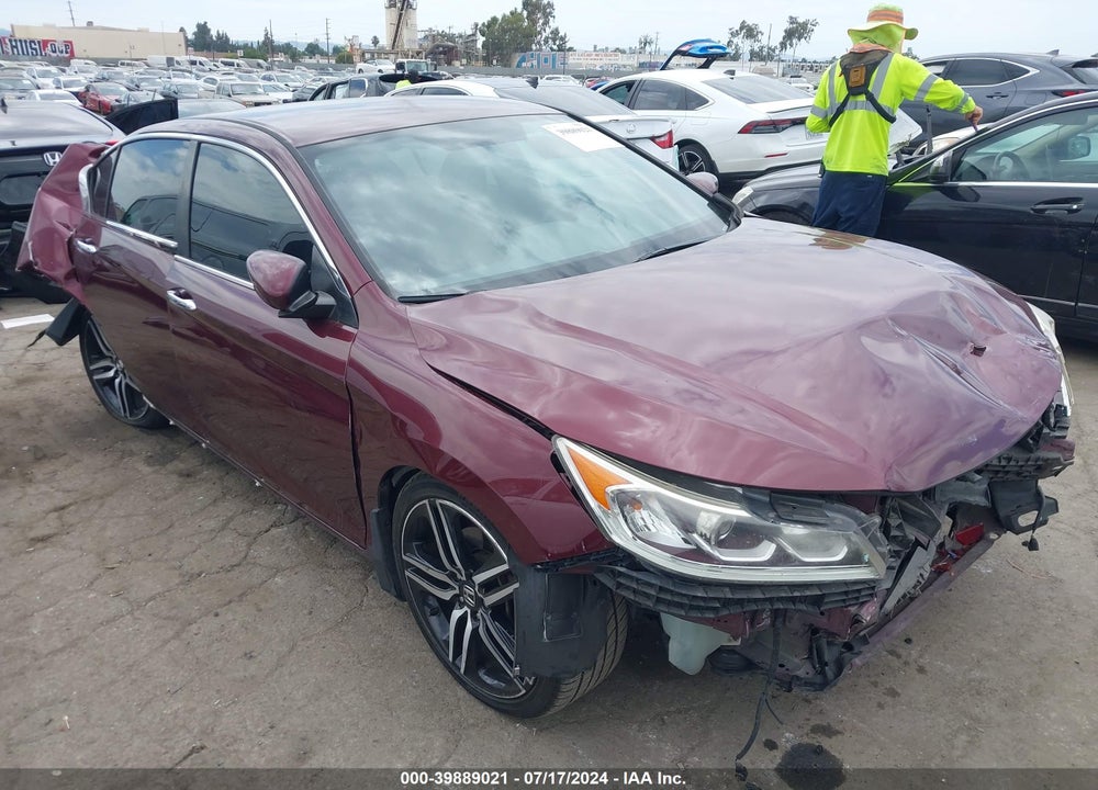 2016 HONDA ACCORD SPORT VIN: 1HGCR2F57GA215916