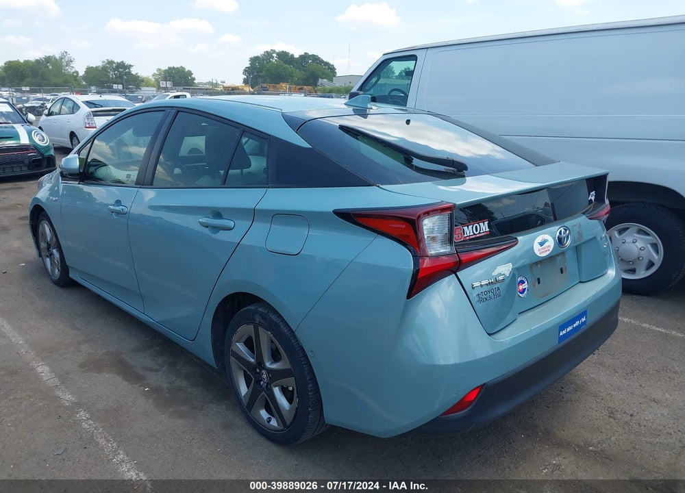 2019 TOYOTA PRIUS XLE VIN: JTDKARFU0K3073357