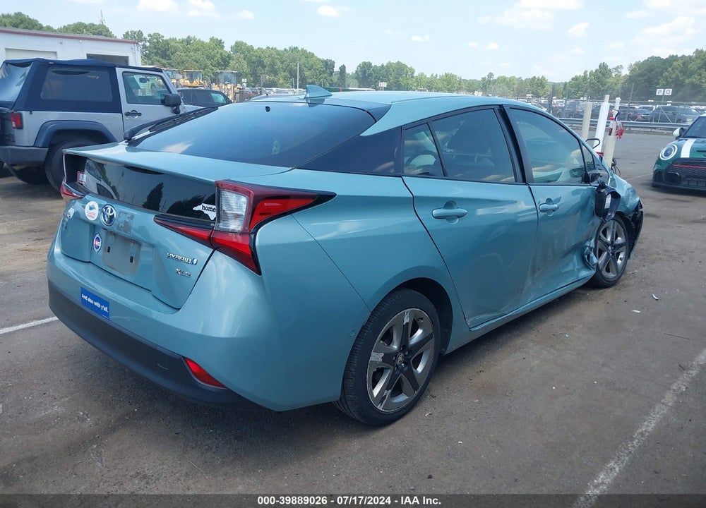 2019 TOYOTA PRIUS XLE VIN: JTDKARFU0K3073357
