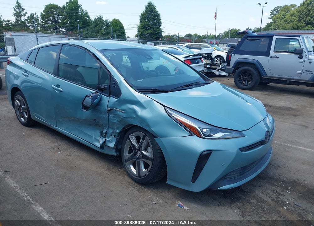 2019 TOYOTA PRIUS XLE VIN: JTDKARFU0K3073357