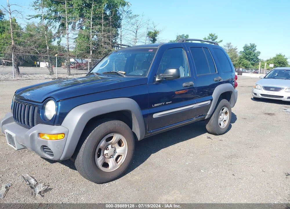 2002 JEEP LIBERTY SPORT VIN: 1J4GL48K62W276535