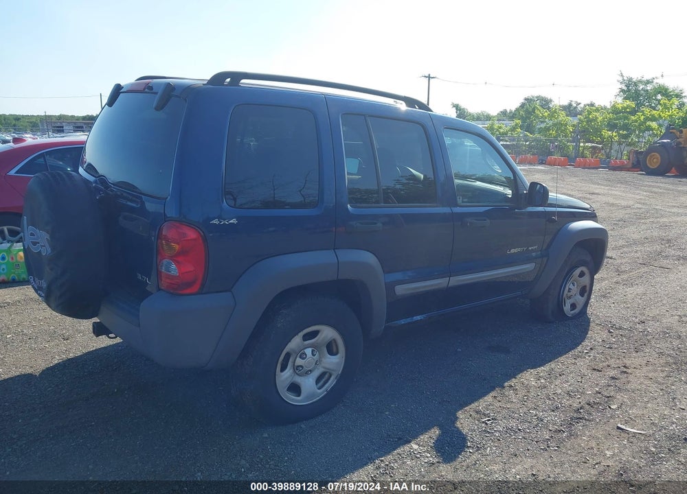2002 JEEP LIBERTY SPORT VIN: 1J4GL48K62W276535