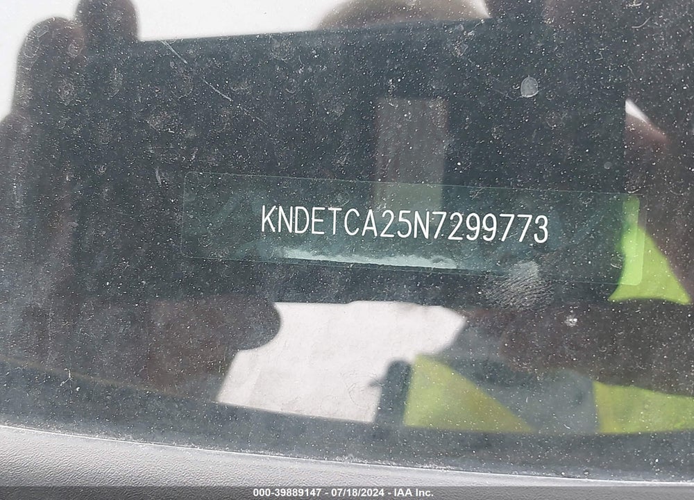 2022 KIA SELTOS SX TURBO VIN: KNDETCA25N7299773
