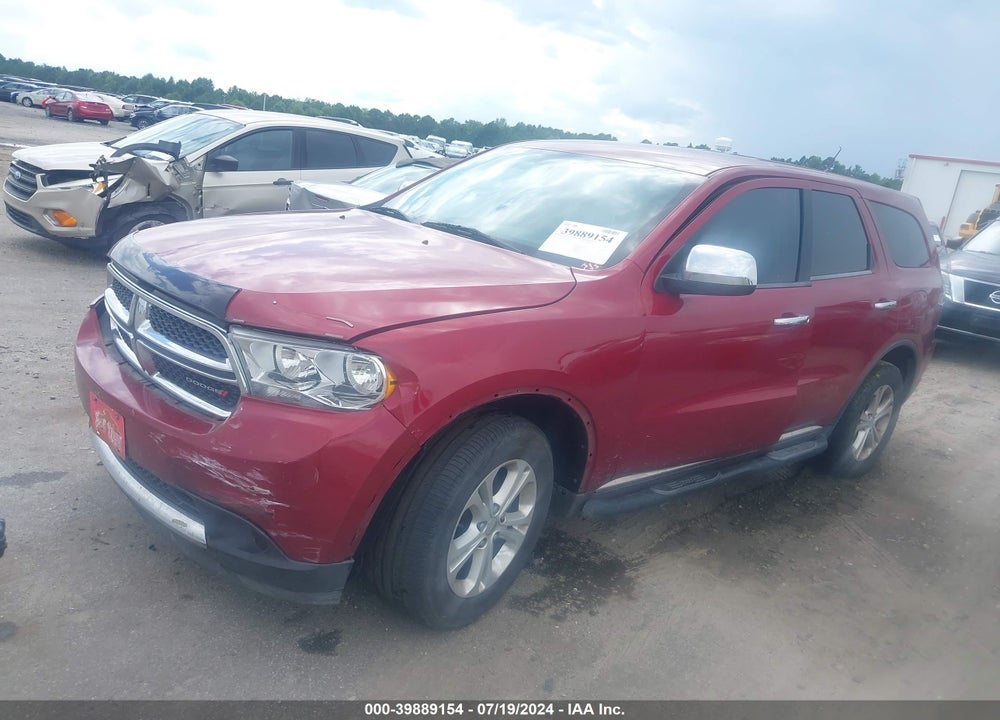 2013 DODGE DURANGO SXT VIN: 1C4RDHAG8DC687500