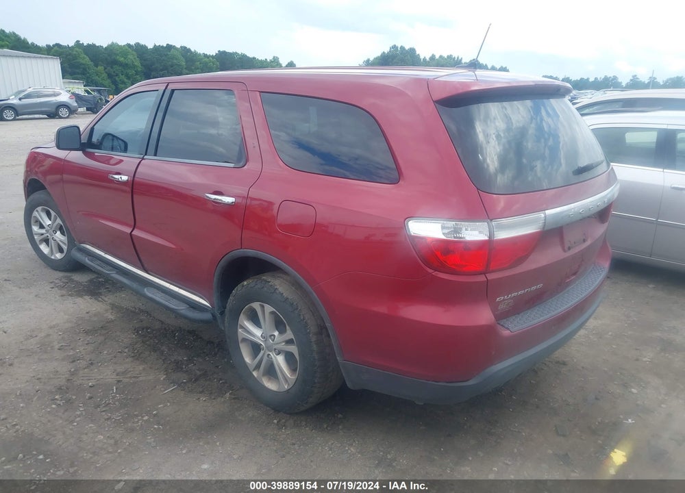 2013 DODGE DURANGO SXT VIN: 1C4RDHAG8DC687500