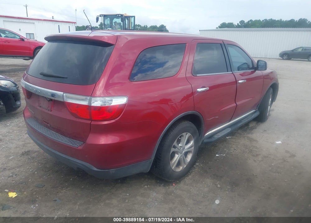 2013 DODGE DURANGO SXT VIN: 1C4RDHAG8DC687500