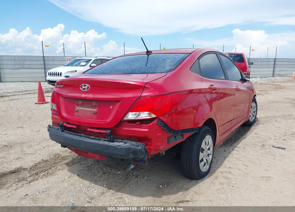 2017 HYUNDAI ACCENT SE VIN: KMHCT4AE4HU170948