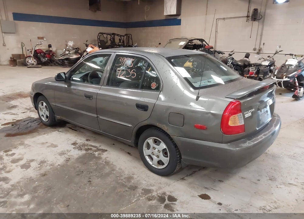 2001 HYUNDAI ACCENT GL VIN: KMHCG45C71U219398
