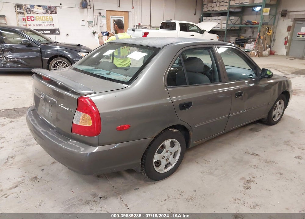2001 HYUNDAI ACCENT GL VIN: KMHCG45C71U219398