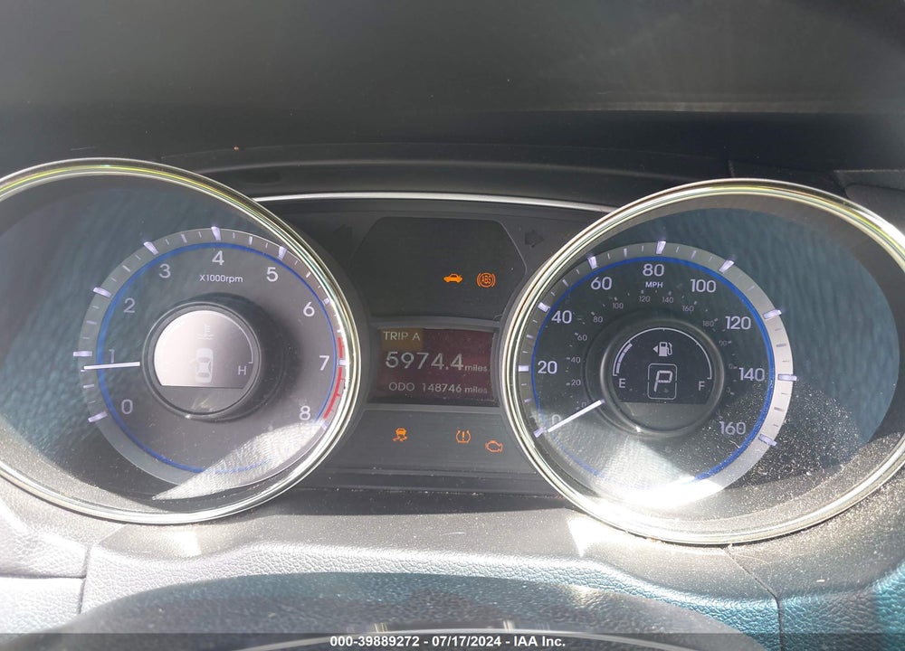 2013 HYUNDAI SONATA SE VIN: 5NPEC4AC7DH553010