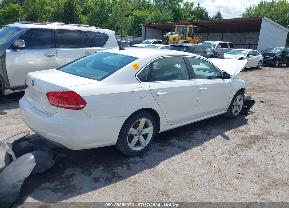 2013 VOLKSWAGEN PASSAT 2.5L SE VIN: 1VWBH7A39DC012331
