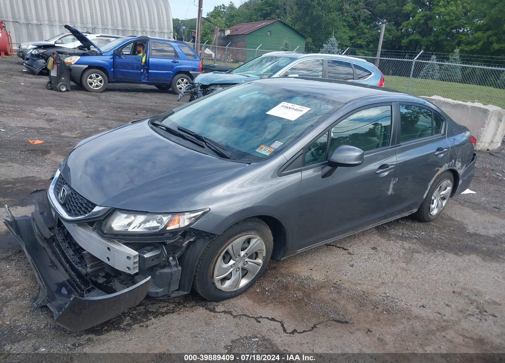 2013 HONDA CIVIC LX VIN: 19XFB2F50DE289218
