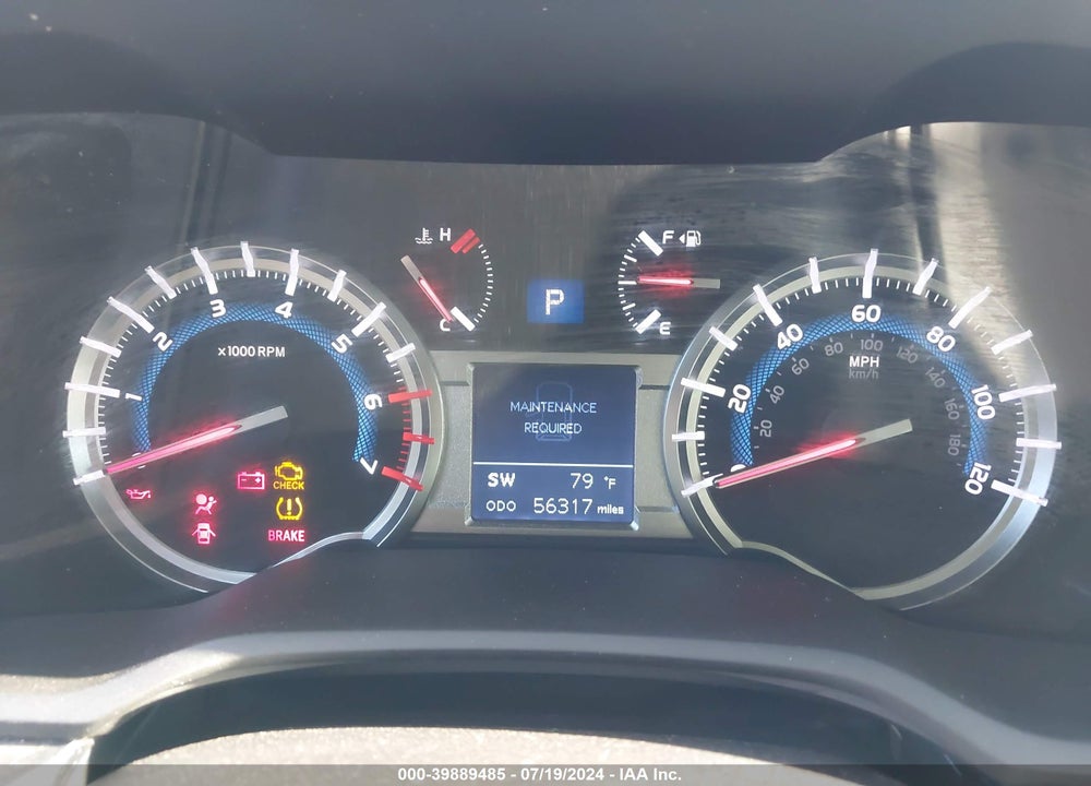 2019 TOYOTA 4RUNNER VIN: JTEBU5JR5K5707846