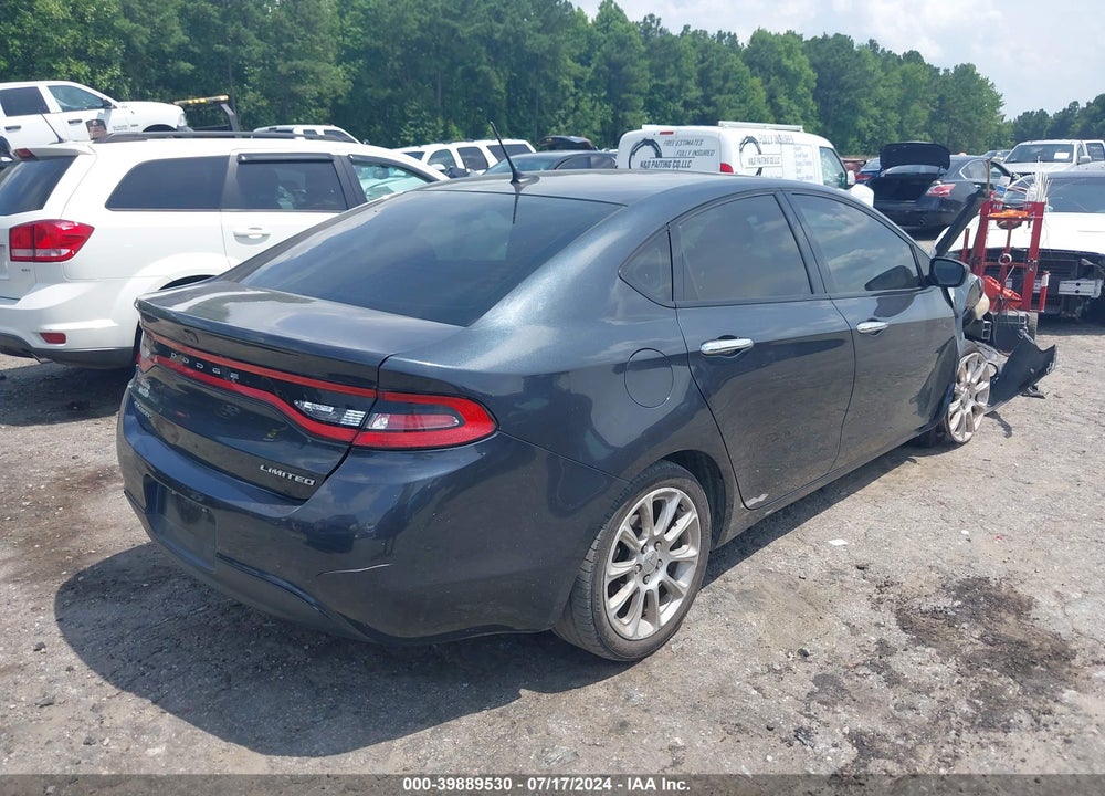 2013 DODGE DART LIMITED VIN: 1C3CDFCA1DD311626