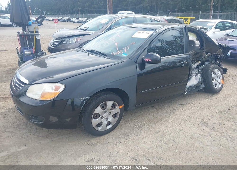 2008 KIA SPECTRA EX VIN: KNAFE121885543292