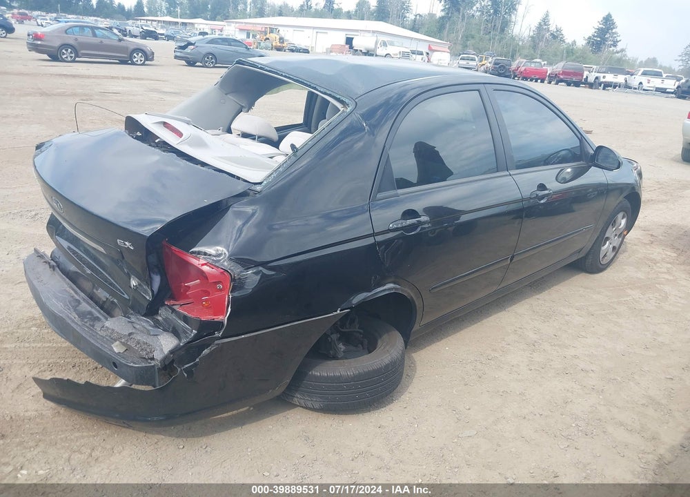 2008 KIA SPECTRA EX VIN: KNAFE121885543292