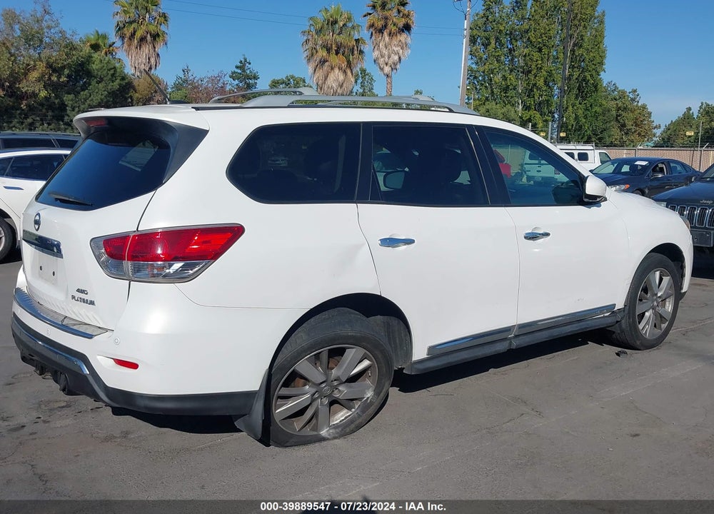 2014 NISSAN PATHFINDER PLATINUM VIN: 5N1AR2MM7EC631543