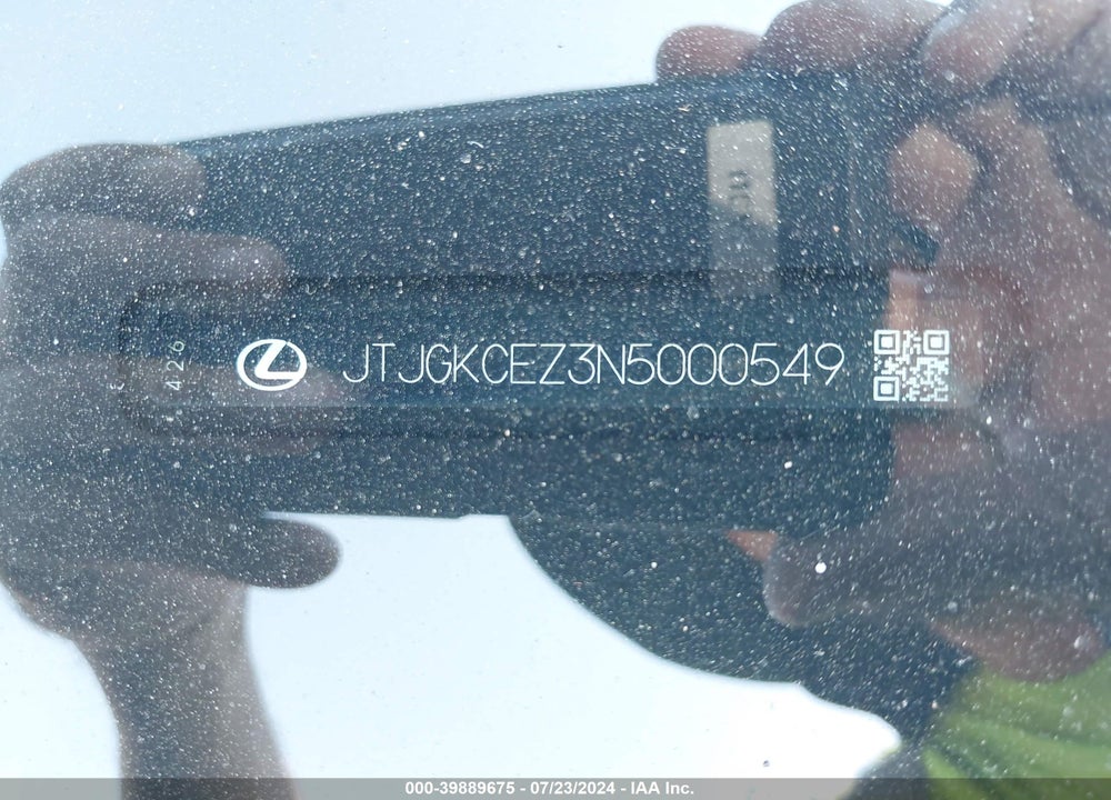 2022 LEXUS NX 350H PREMIUM VIN: JTJGKCEZ3N5000549