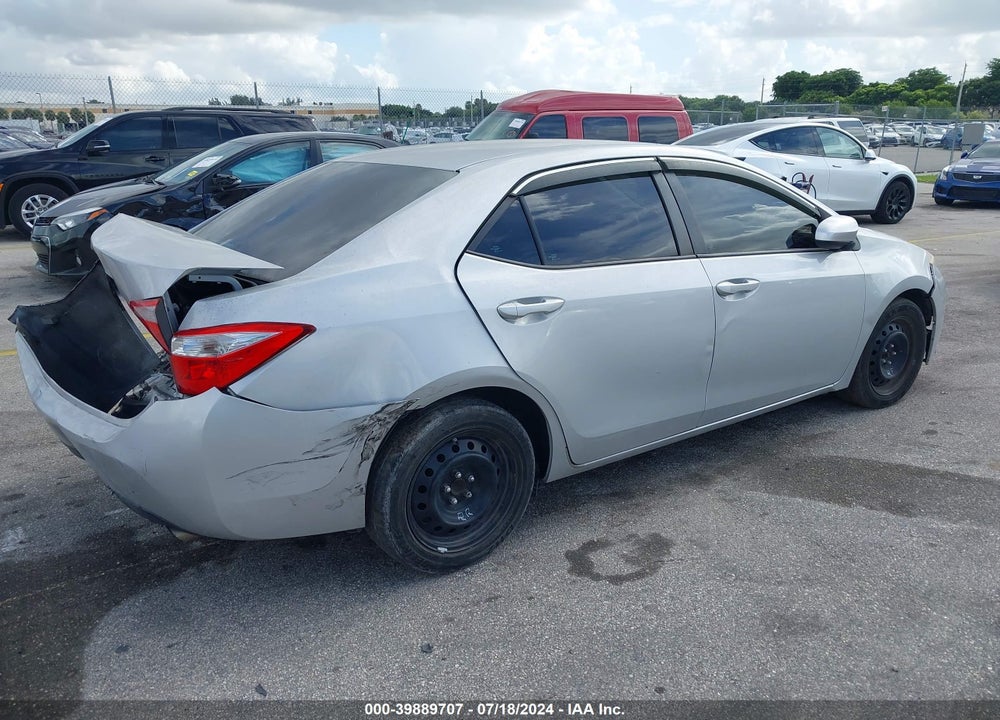 2014 TOYOTA COROLLA LE VIN: 2T1BURHE1EC185299