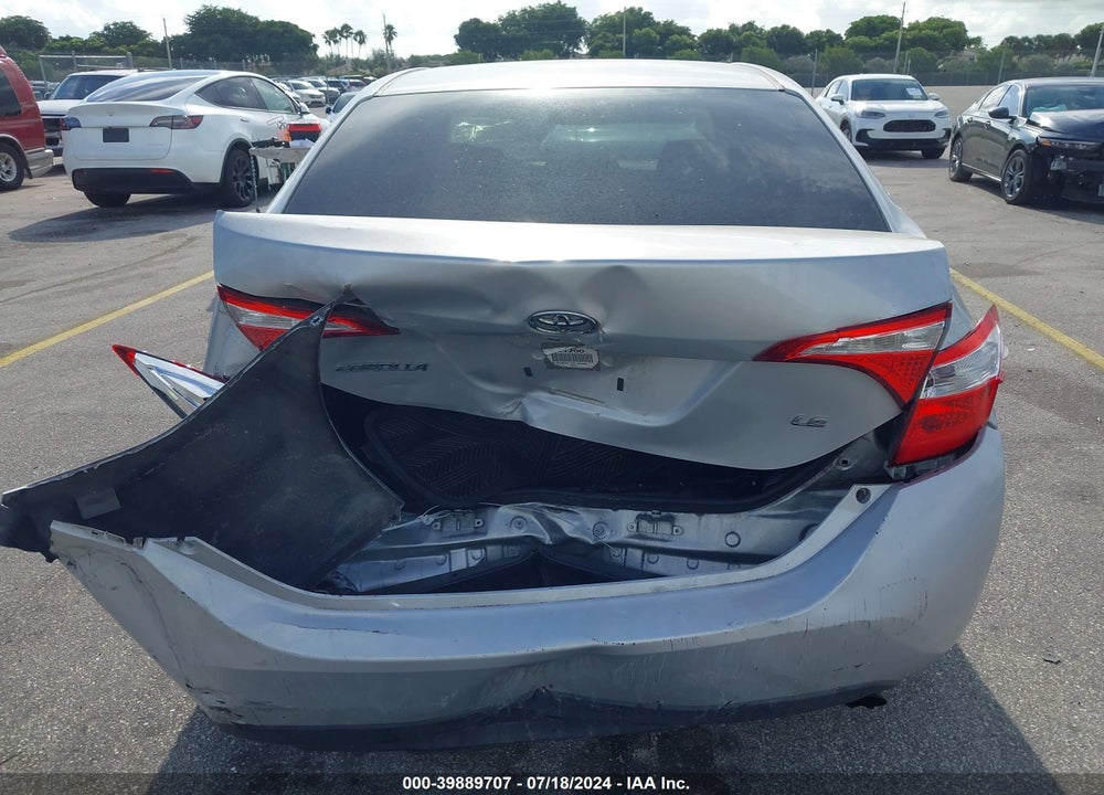 2014 TOYOTA COROLLA LE VIN: 2T1BURHE1EC185299