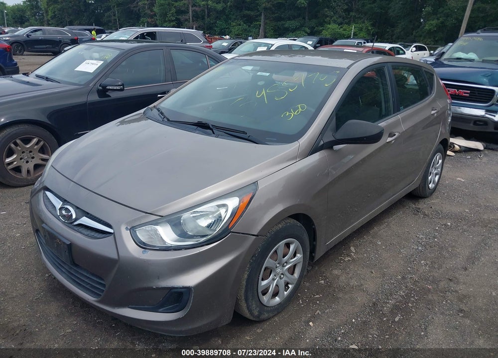 2012 HYUNDAI ACCENT GS VIN: KMHCT5AE5CU007854