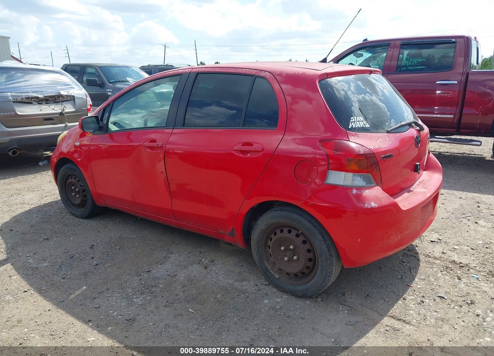 2009 TOYOTA YARIS VIN: JTDKT903595248002