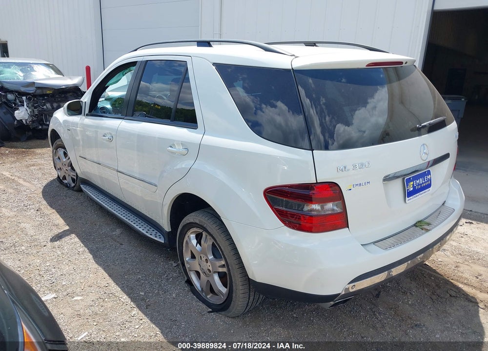 2008 MERCEDES-BENZ ML 350 4MATIC VIN: 4JGBB86E18A324581