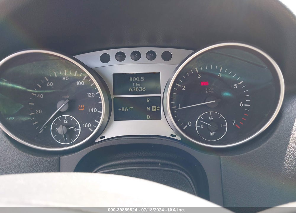 2008 MERCEDES-BENZ ML 350 4MATIC VIN: 4JGBB86E18A324581