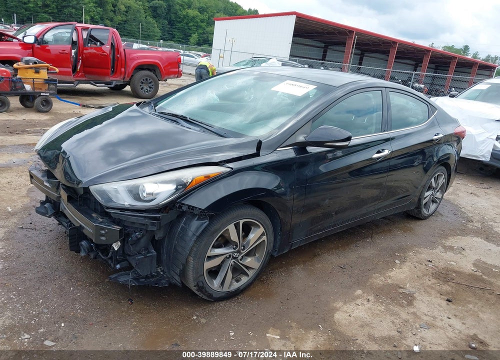 2014 HYUNDAI ELANTRA LIMITED VIN: 5NPDH4AE0EH535836