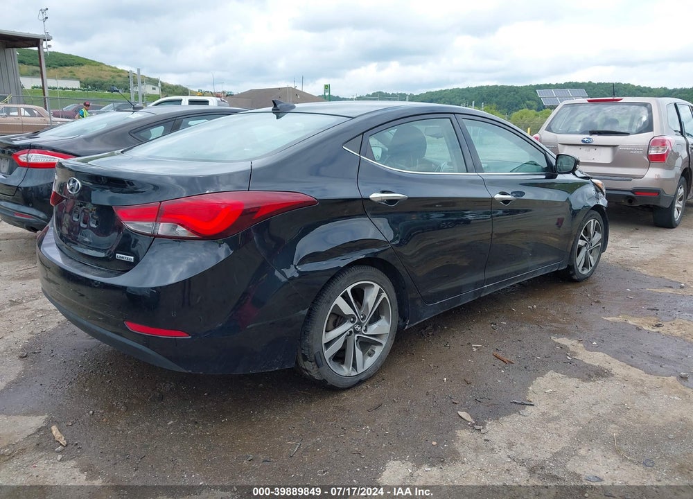 2014 HYUNDAI ELANTRA LIMITED VIN: 5NPDH4AE0EH535836