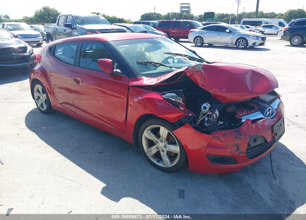 2013 HYUNDAI VELOSTER BASE W/GRAY VIN: KMHTC6AD9DU085214