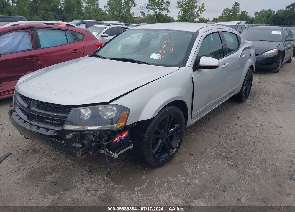 2011 DODGE AVENGER MAINSTREET VIN: 1B3BD1FG0BN587458