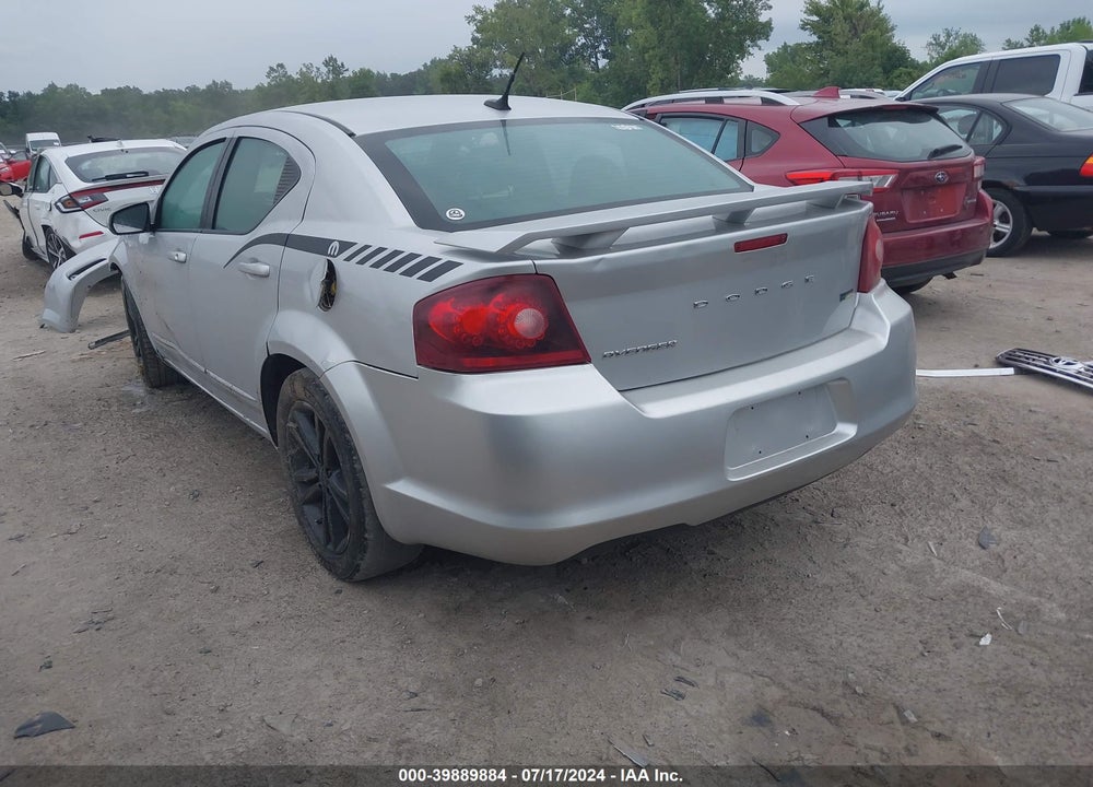 2011 DODGE AVENGER MAINSTREET VIN: 1B3BD1FG0BN587458