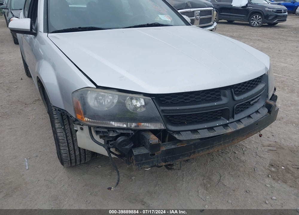 2011 DODGE AVENGER MAINSTREET VIN: 1B3BD1FG0BN587458