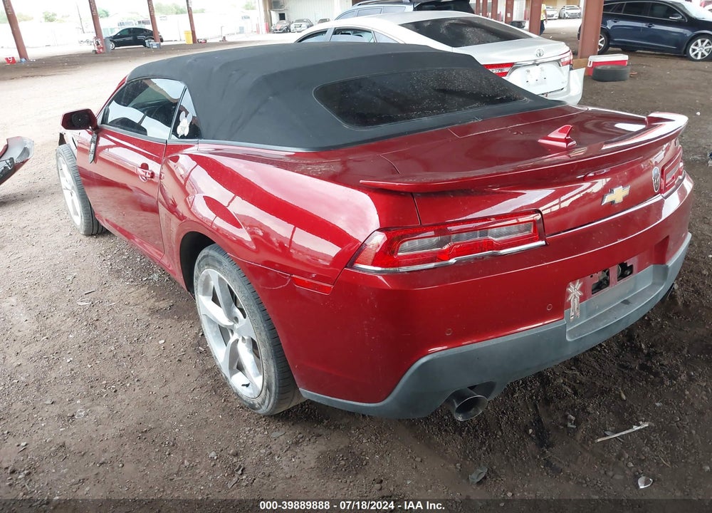 2015 CHEVROLET CAMARO 2LT VIN: 2G1FF3D39F9291197