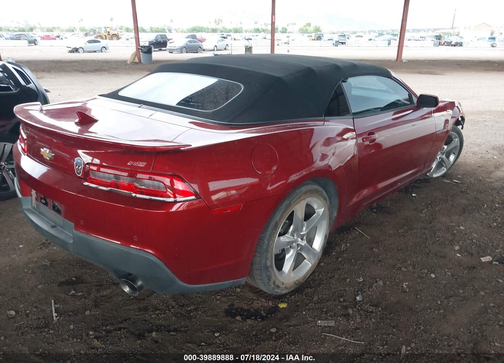 2015 CHEVROLET CAMARO 2LT VIN: 2G1FF3D39F9291197