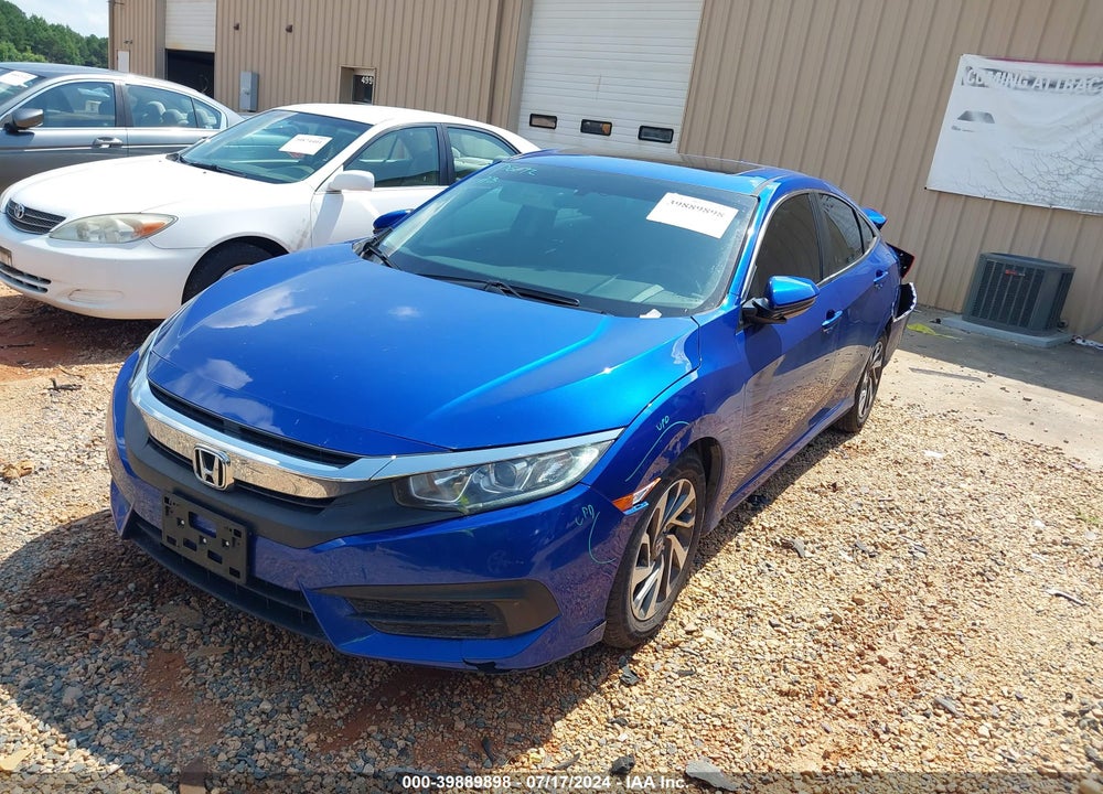2018 HONDA CIVIC EX VIN: 2HGFC2F7XJH580499