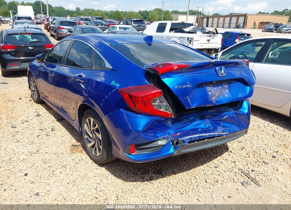 2018 HONDA CIVIC EX VIN: 2HGFC2F7XJH580499