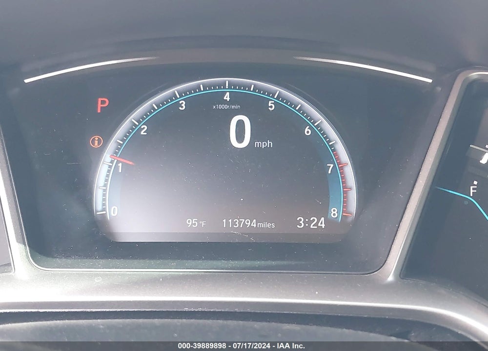 2018 HONDA CIVIC EX VIN: 2HGFC2F7XJH580499