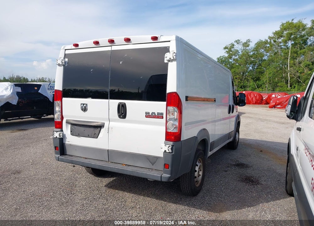 2016 RAM PROMASTER 1500 LOW ROOF VIN: 3C6TRVAG3GE121321