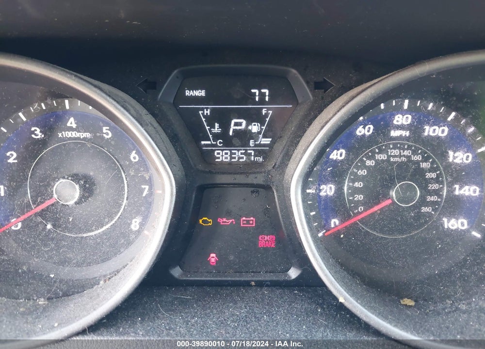 2016 HYUNDAI ELANTRA SE VIN: 5NPDH4AEXGH784552