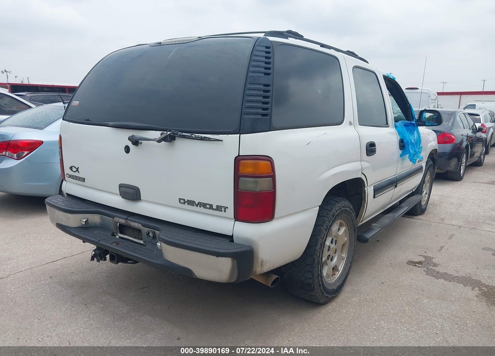 2001 CHEVROLET TAHOE LS VIN: 1GNEC13T41J113882