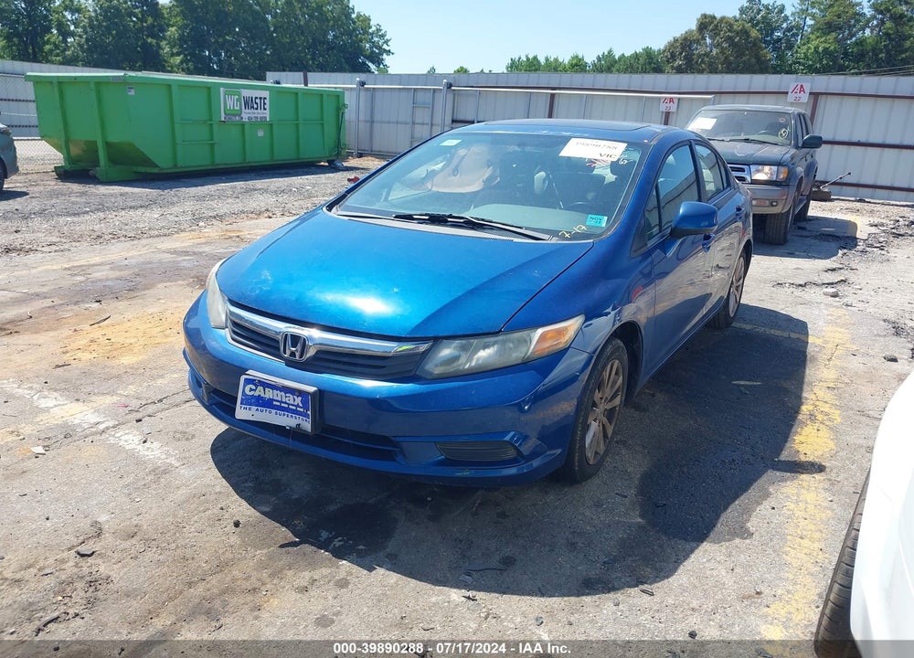 2012 HONDA CIVIC EX VIN: 19XFB2F8XCE052034