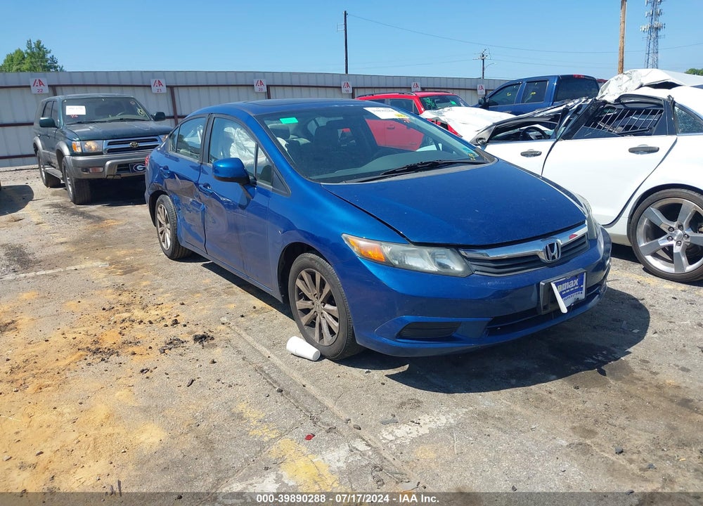 2012 HONDA CIVIC EX VIN: 19XFB2F8XCE052034